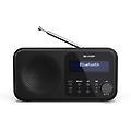 radio portatile dr-p420 dab+/fm bluetooth 16h display allarme nero