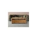 tavolino da salotto in legno di quercia selvatica 120x45x70 oliato naturale pure oak #118