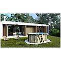 - piscina in legno 3 49x2 16 h. 1 18 m con filtrazione e locale tecnico