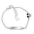 bracciale con targa bambino argento 925 gioiello mickey mouse bs00097sl-47. cs