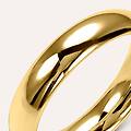 fede comoda leggera 4. 5 mm oro giallo collezione fede leggera 375/1000 oro giallo