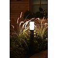 lampione da giardino con sensore di movimento heros h 70 cm grigio ip44