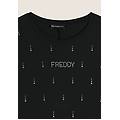 vestito svasato con strass in jersey modal nero donna small