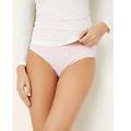 slip in cotone elasticizzato con pizzo vicky / rosa / m rosa