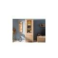vetrina in legno di quercia selvatica 73x40x205 oliato beige kent #201