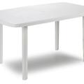 leroy merlin tavolo da pranzo per giardino faro struttura e superficie in resina bianco per 6