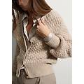 - cardigan in misto alpaca beige over donna beige melange taglia xs