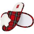pantofole in tartan con stella 38-39