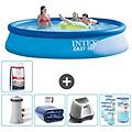 - piscina fuori terra in giro 396x396x84 cm blu include accessori coordinati cb56