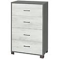 - cassettiera con 4 cassetti di design moderno cm 70 l x 41 p x 112 h