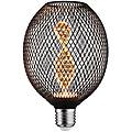 led metallic globe led helix e27 nero