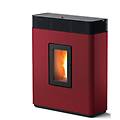stufa a pellet canalizzabile philo comfort air 14 m1 maestro in acciaio colore bordeaux