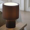 lampada da tavolo catis grigio 32 cm di altezza tessuto e27