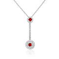 collana argento 925 con pendente donna ins028ct517rhro