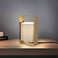 lampada da tavolo pail caffè metallo altezza 27 cm