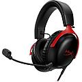 auricolari hyperx cloud iii con filo usb-c/usb-a/jack 3 5 mm gaming cancelazione rumore nero rosso