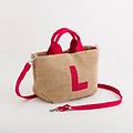borsa a mano lettera l zante borsa a m naturale/azalea taglia unica