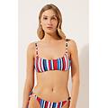 top canotta costume nautical stripes donna blu 5