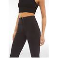 push up wr. up vita alta in fibra ecologica denim scuro jeans nero-cuciture in tono donna xxs