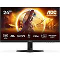 AOC monitor gaming 24g4hre 24 pollici 200hz fast ips 1ms hdr10 nero rosso
