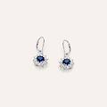 orecchini pendenti silver elegance argento rodiato cubic zirconia collezione silver elegance bianco