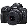 eos r100 + 18-45mm is stm fotocamera digitale compatta mirrorless 4k 24 1 mp dual pixel cmos af