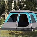 - tenda familiare a cupola 8 persone blu a rilascio rapido