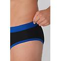 slip in cotone bicolore uomo nero tamaño xl