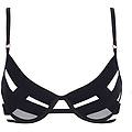 mandra reggiseno nero