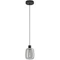 lampadario led design molochio-z nero ø12. 5cm luce con 3 temperature di colore 500 lumen