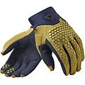guanti moto estivi certificati rev'it massif giallo ocra taglia 3xl