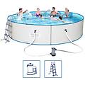 piscina hydrium rotonda con telaio in acciaio 460x90 cm 56386