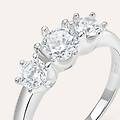 anello trilogy silver elegance argento rodiato cubic zirconia collezione silver elegance misura 52