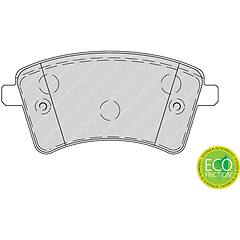 Eur Ferodo Set Di Pastiglie Freno Fdb4256 Anteriore