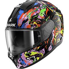 shark casco moto integrale ridill 2 raging beast nero viola taglia m