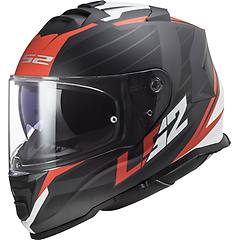 Ls2 Casco Ff800 Storm Ii Nerve Matt Nero / Rosso Nero