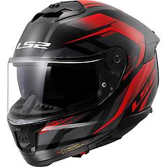 Ls2 Casco Ff808 Stream Ii Fury Nero / Rosso Nero Rosso