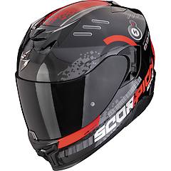 Scorpion Casco Exo-520 Evo Air Titan Metal Nero / Rosso