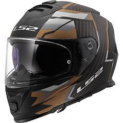 Ls2 Casco Ff800 Storm Ii Tracker Matt Nero / Gold Nero