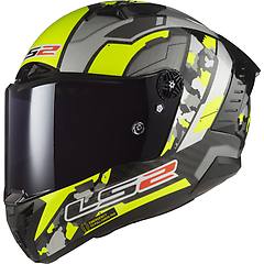 Ls2 Casco Ff805 Thunder Carbon Space H-v Giallo / Grigio
