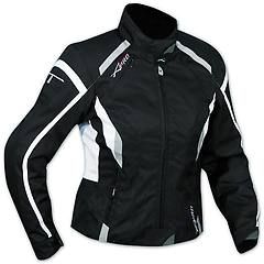 americanpro a pro giacca moto donna impermeabile 4 stagioni scooter sport custom lady bianco xl