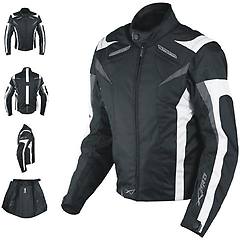 americanpro american pro giubbotto moto donna in tessuto a pro touring hart lady whit taglia xs
