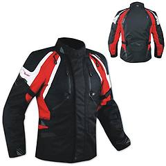 americanpro a pro enduro giacca moto turismo touring cordura impermeabile 4 stagioni rosso 3xl