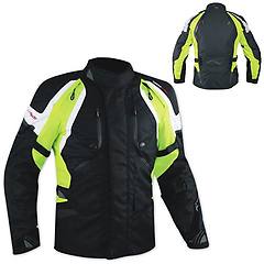 americanpro a pro enduro giacca moto turismo touring cordura impermeabile 4 stagioni fluo xxl