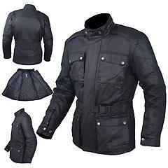 americanpro american pro giacca moto in tessuto a pro modello aspen nero taglia l
