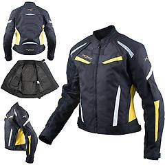 americanpro american pro giubbotto moto in tessuto a pro sport hassen lady fluo taglia m