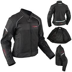 americanpro american pro giubbotto moto in tessuto a pro sport peak lady black taglia xs