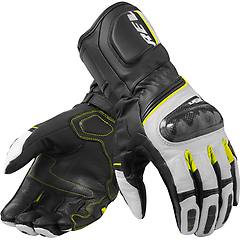 revit guanti moto in pelle racing rev it rsr 3 nero giallo fluo taglia s