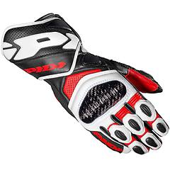 Spidi Guanti Moto In Pelle Racing Carbo 7 Nero Rosso