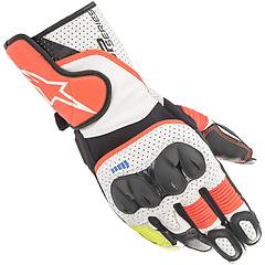 Alpinestars Guanti Sp-2 V3 Bianco / Rosso Fluo / Nero Nero